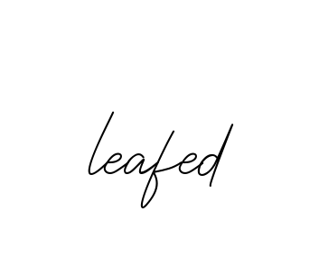Leafed signature