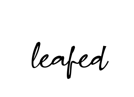 Leafed signature