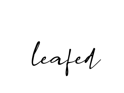 Leafed signature