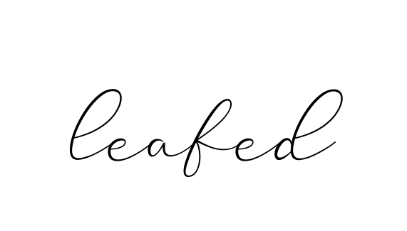 Leafed signature