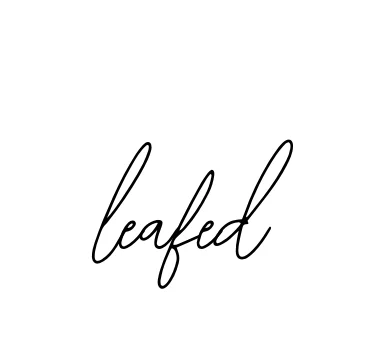 Leafed signature