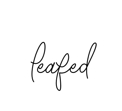 Leafed signature