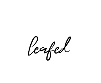 Leafed signature