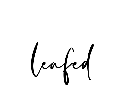 Leafed signature