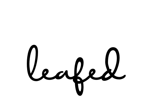 Leafed signature