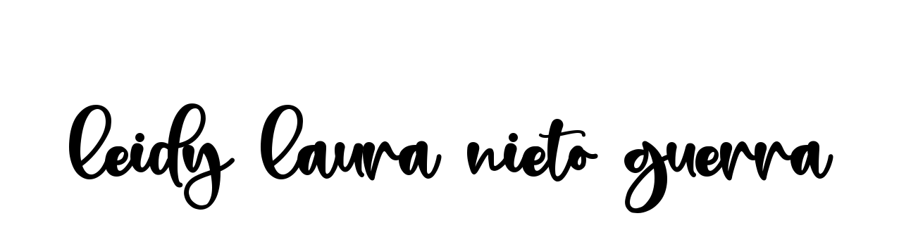 Handwritten Signature for Leidy-laura-nieto-guerra- - Style 136 Online