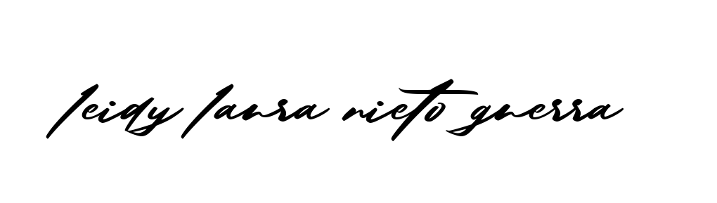 Handwritten Signature for Leidy-laura-nieto-guerra- - Style 140 Online