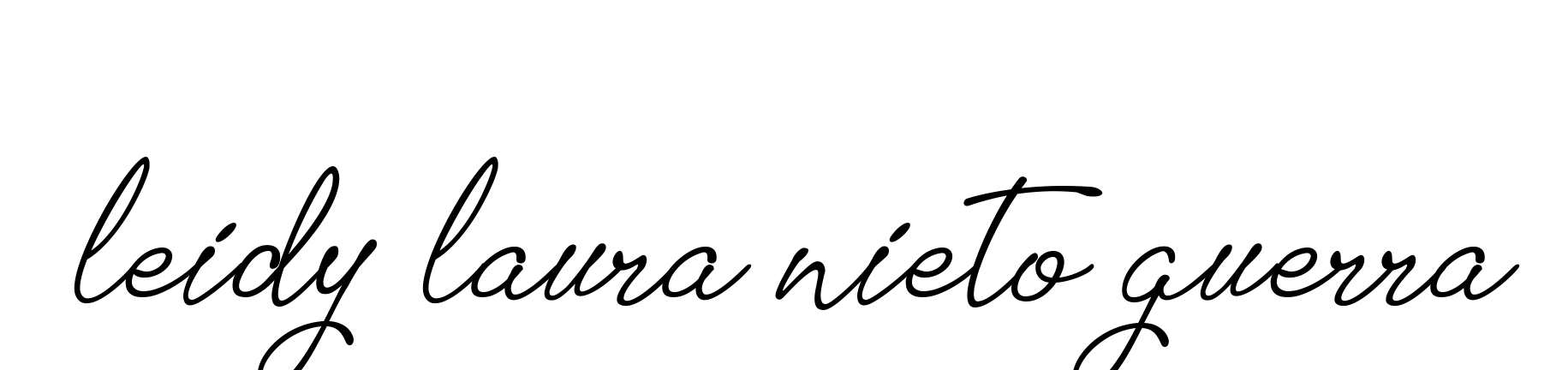 Handwritten Signature for Leidy-laura-nieto-guerra- - Style 151 Online