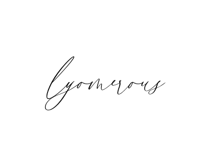 Handwritten Signature for Lyomerous - Style 134 Online