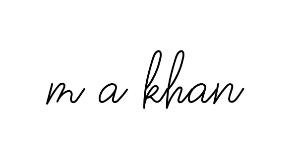 M-a-khan signature