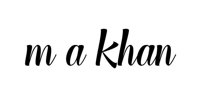 M-a-khan signature