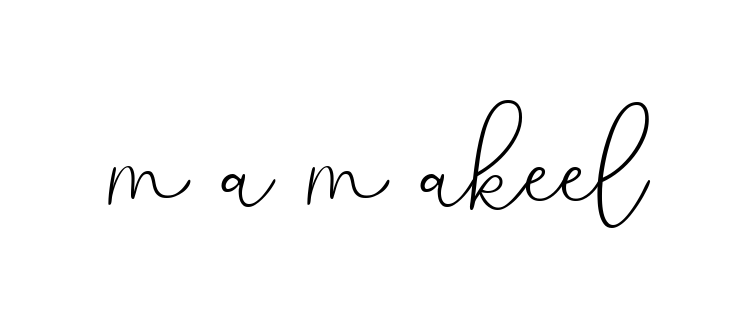 M-a-m-akeel signature