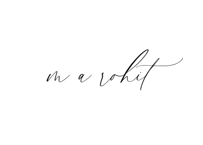 Handwritten Signature for M-a-rohit - Style 134 Online