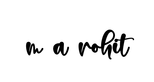 Handwritten Signature for M-a-rohit - Style 136 Online