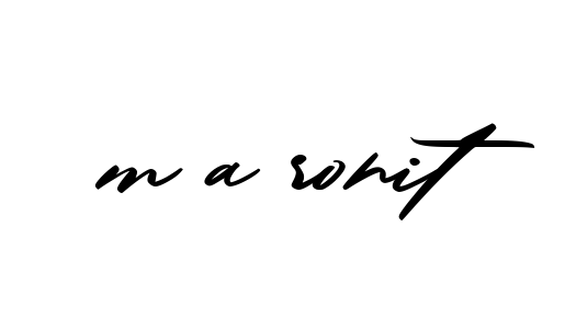 Handwritten Signature for M-a-rohit - Style 140 Online
