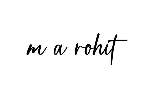 Handwritten Signature for M-a-rohit - Style 142 Online