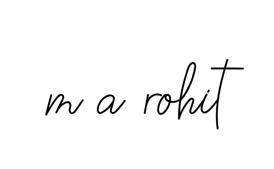 Handwritten Signature for M-a-rohit - Style 145 Online