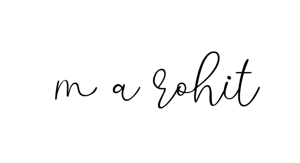 Handwritten Signature for M-a-rohit - Style 147 Online