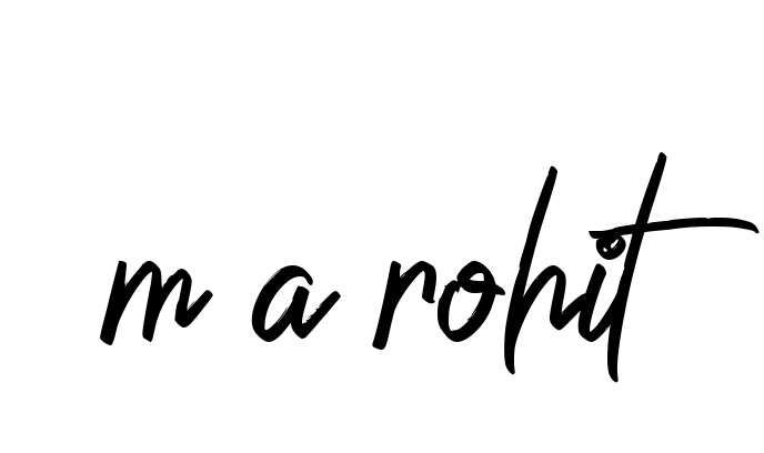 Handwritten Signature for M-a-rohit - Style 149 Online