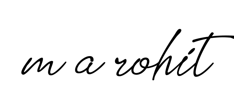 Handwritten Signature for M-a-rohit - Style 151 Online