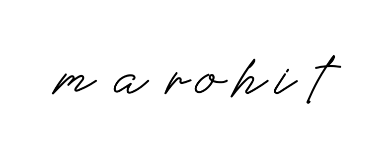 Handwritten Signature for M-a-rohit - Style 152 Online