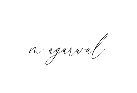 Handwritten Signature for M-agarwal - Style 134 Online