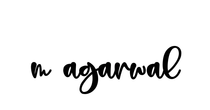 Handwritten Signature for M-agarwal - Style 136 Online