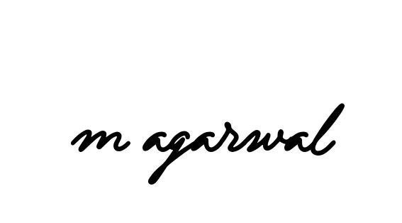 Handwritten Signature for M-agarwal - Style 137 Online