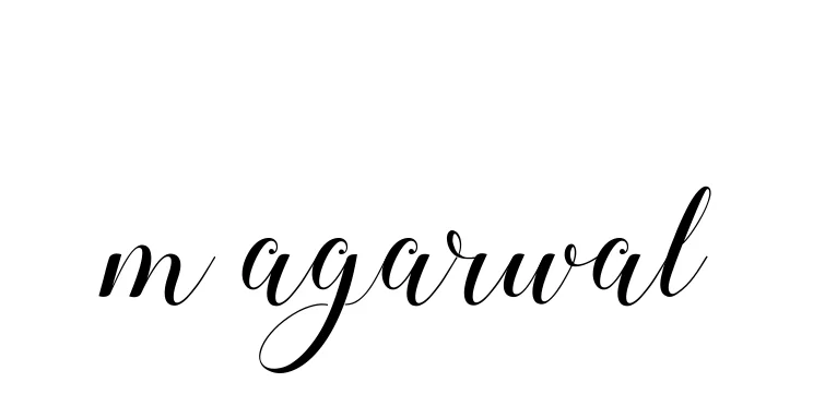 Handwritten Signature for M-agarwal - Style 144 Online