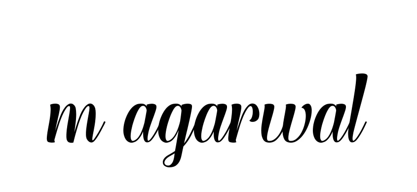 Handwritten Signature for M-agarwal - Style 148 Online