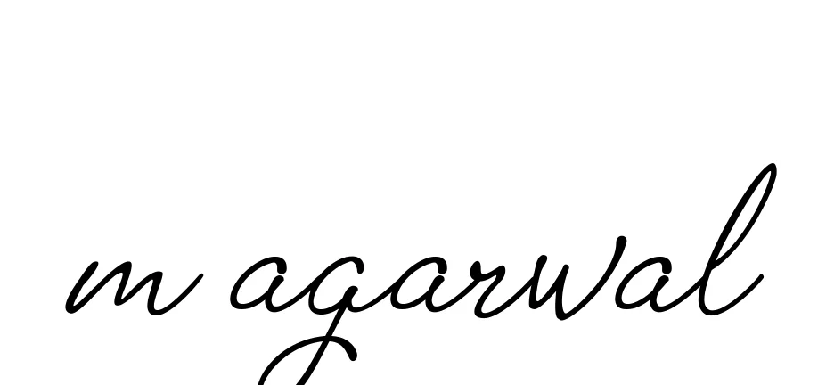 Handwritten Signature for M-agarwal - Style 151 Online