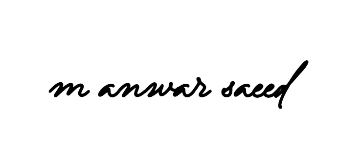 Handwritten Signature for M-anwar-saeed - Style 138 Online