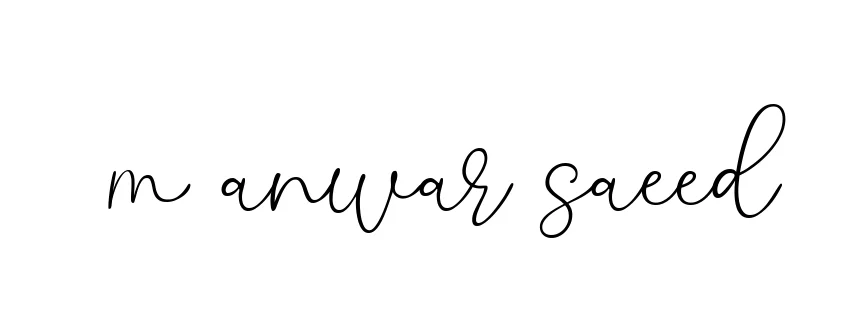 Handwritten Signature for M-anwar-saeed - Style 147 Online