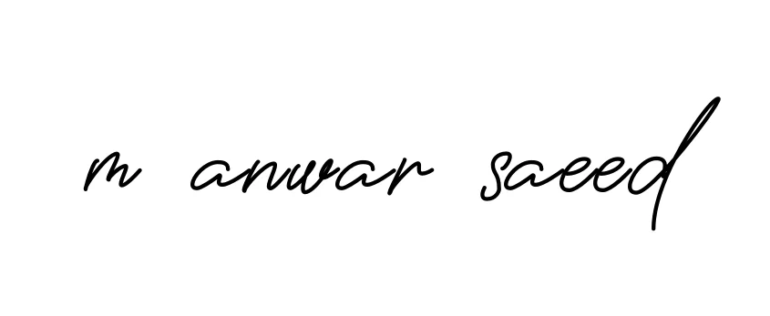 Handwritten Signature for M-anwar-saeed - Style 150 Online