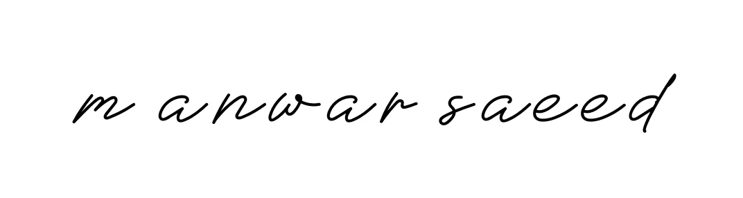 Handwritten Signature for M-anwar-saeed - Style 152 Online