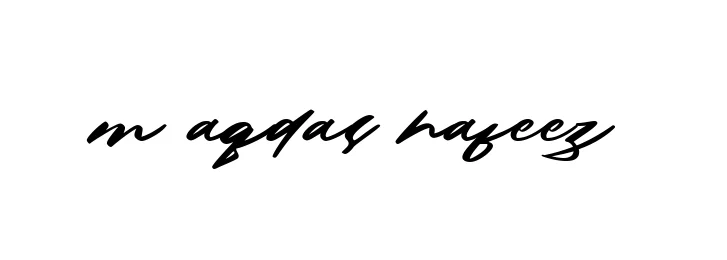 Handwritten Signature for M-aqdas-hafeez - Style 140 Online