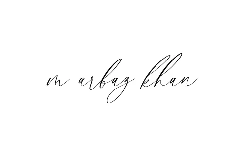 Handwritten Signature for M-arbaz-khan - Style 134 Online