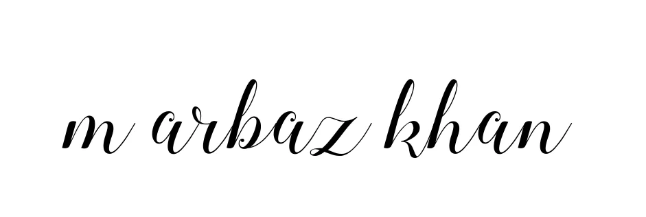 Handwritten Signature for M-arbaz-khan - Style 144 Online