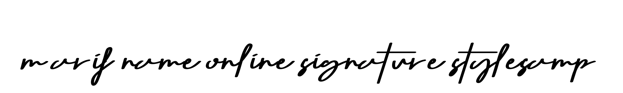 Handwritten Signature for M-arif-name-online-signature-stylesamp - Style 135 Online