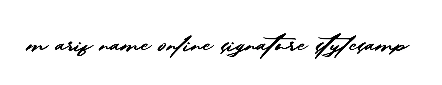 Handwritten Signature for M-arif-name-online-signature-stylesamp - Style 140 Online
