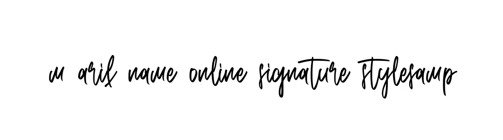 Handwritten Signature for M-arif-name-online-signature-stylesamp - Style 143 Online