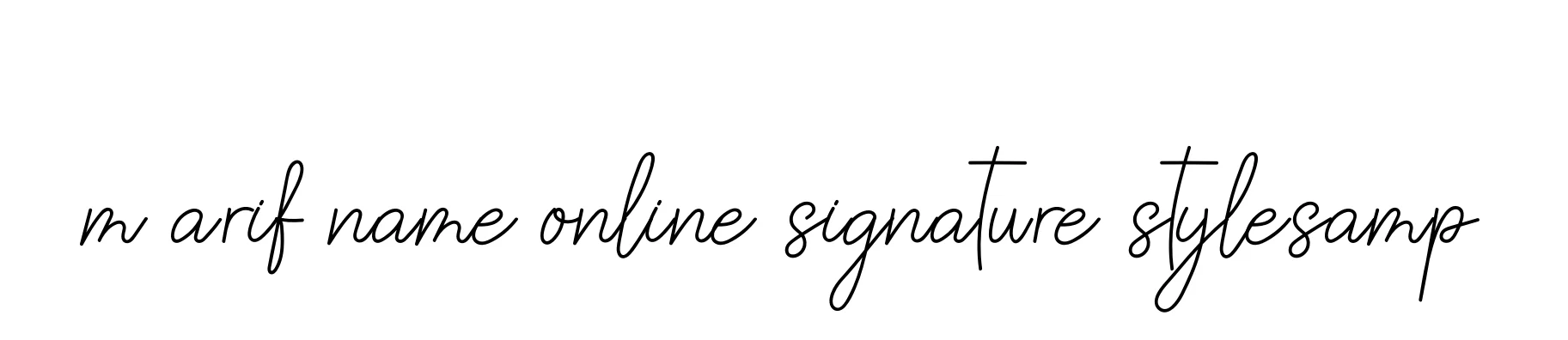 Handwritten Signature for M-arif-name-online-signature-stylesamp - Style 145 Online