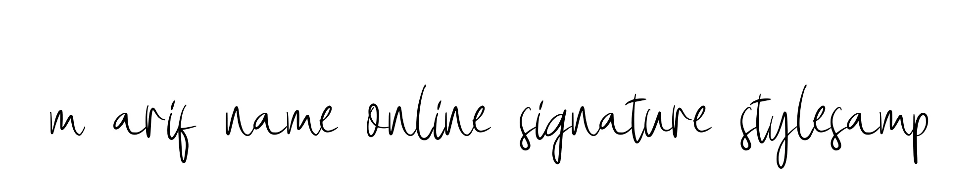 Handwritten Signature for M-arif-name-online-signature-stylesamp - Style 146 Online