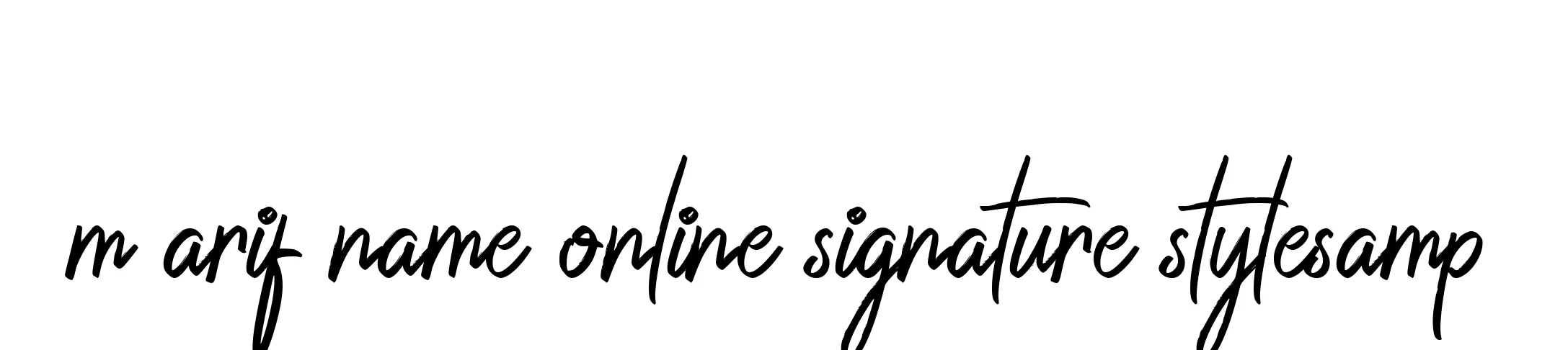 Handwritten Signature for M-arif-name-online-signature-stylesamp - Style 149 Online