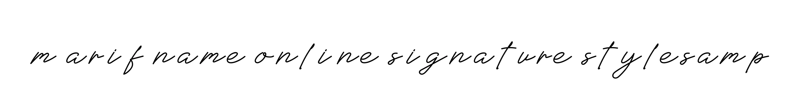 Handwritten Signature for M-arif-name-online-signature-stylesamp - Style 152 Online