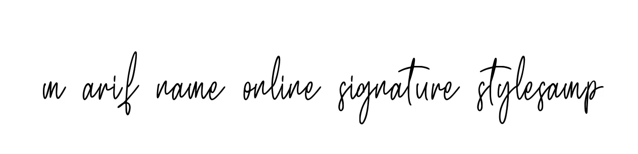 Handwritten Signature for M-arif-name-online-signature-stylesamp - Style 154 Online