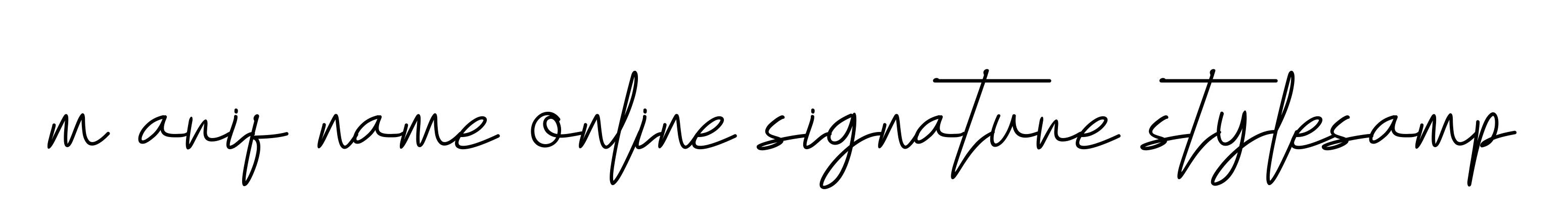 Handwritten Signature for M-arif-name-online-signature-stylesamp - Style 155 Online