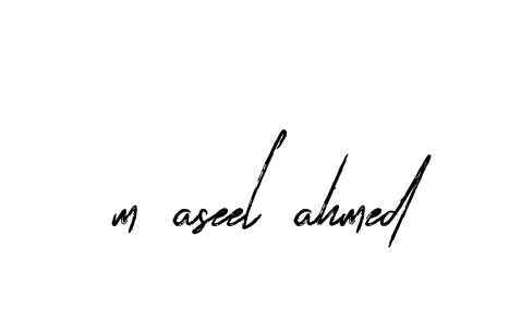 Handwritten Signature for M-aseel-ahmed - Style 133 Online