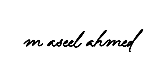 Handwritten Signature for M-aseel-ahmed - Style 138 Online