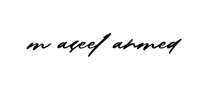 Handwritten Signature for M-aseel-ahmed - Style 140 Online